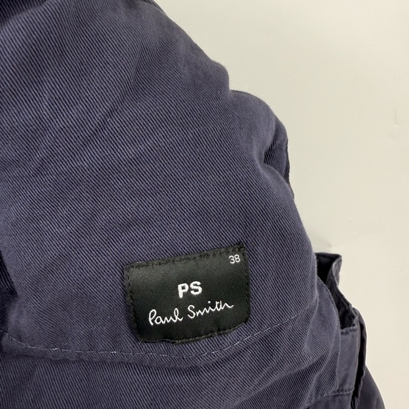 Paul Smith Mens Zebra Motif Cargo Trouser Pants Size 38 Blue NWT $348 - Picture 6 of 8